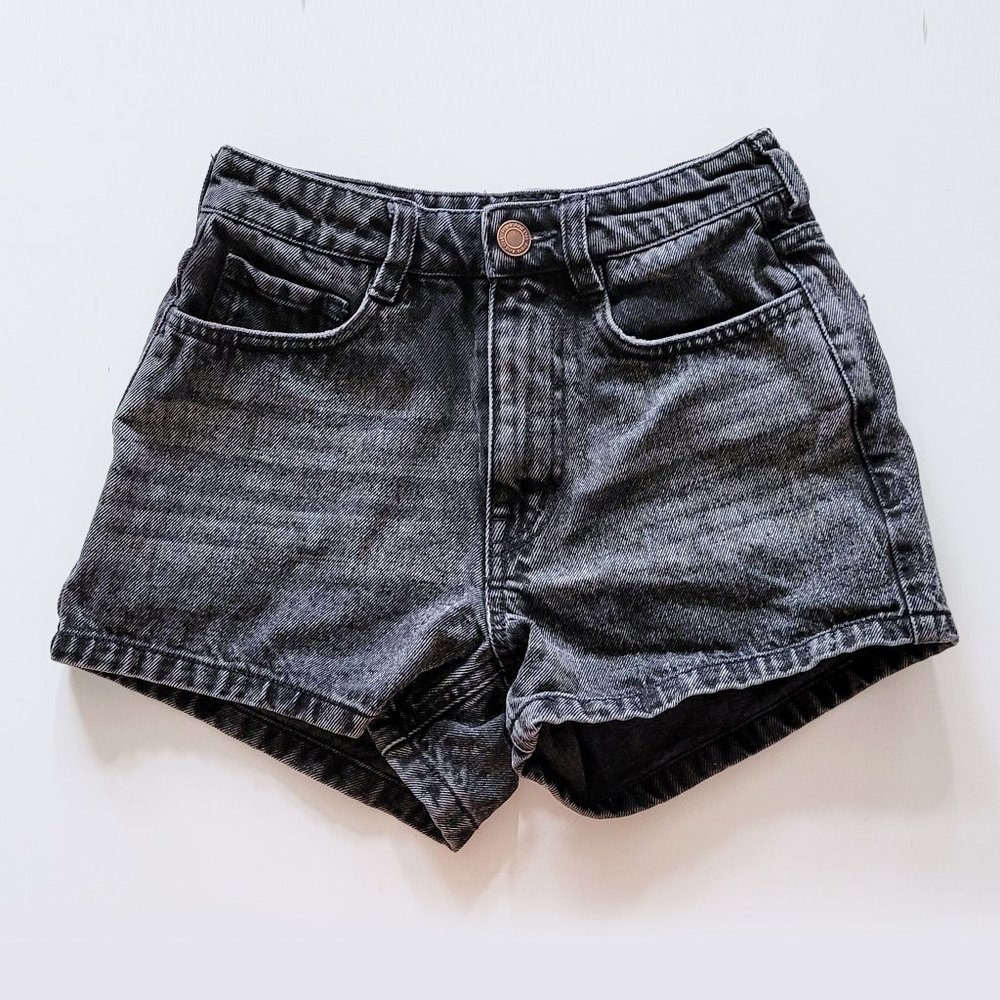 Frank & Oak Black Jean Shorts